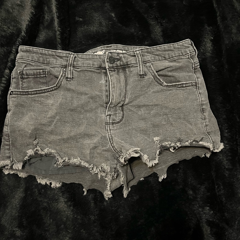 Mossimo Grey High Rise Short Jean Shorts Size 12